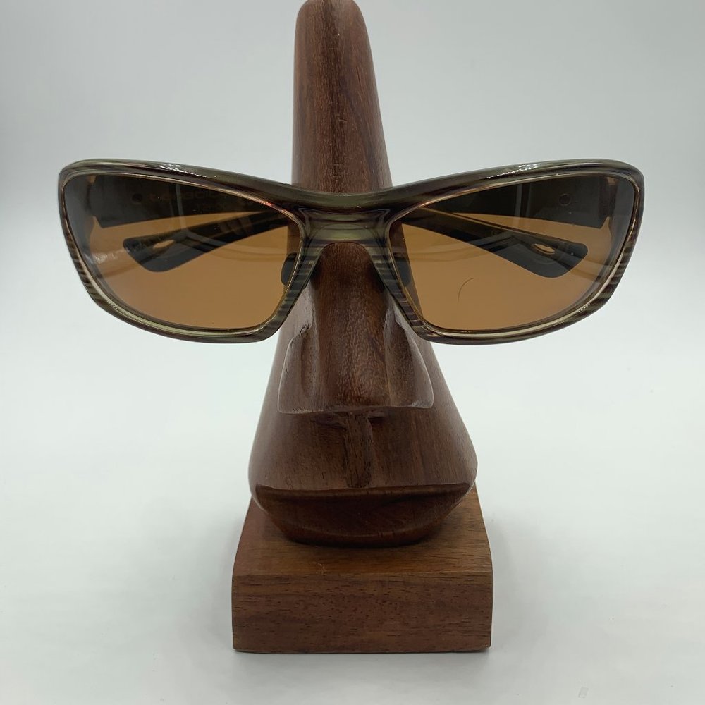 Tenacity Brown Green Oval Sunglasses Frames